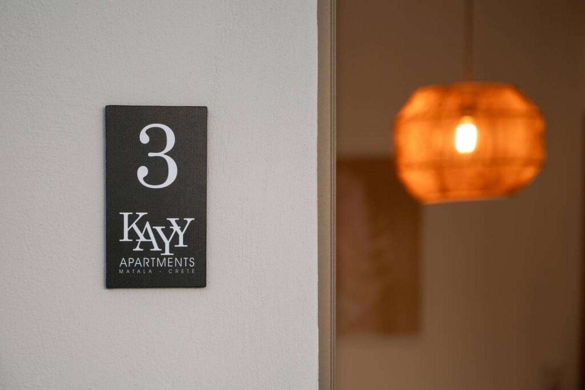 Kayy Apartments 3 In Matala エクステリア 写真